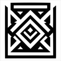 Attractive and beautiful geometric pattern design vector