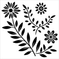Beautiful floral pattern design vector