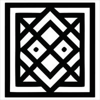 Attractive and beautiful geometric pattern design vector