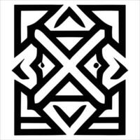 Attractive and beautiful geometric pattern design vector