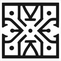 Attractive and beautiful geometric pattern design vector