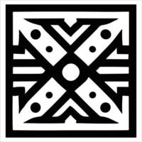 Attractive and beautiful geometric pattern design vector
