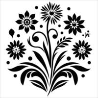 Beautiful floral pattern design vector