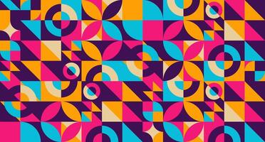 Modern And Colorful abstract Geometric Shape Pattern Background. vector