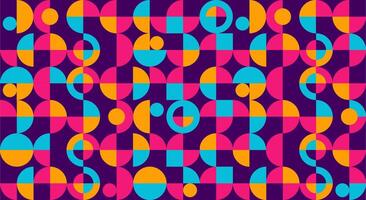 Modern And Colorful abstract Geometric Shape Pattern Background. vector