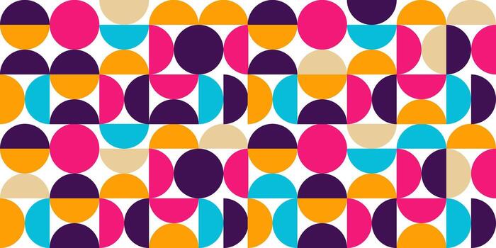Modern And Colorful abstract Geometric Shape Pattern Background. vector