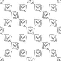 Documents with Candlestick Chart for Trader linear seamless pattern vector