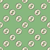 Candlestick Chart Pattern in Circle colored seamless pattern vector