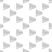 Crypto Triangle Pattern Candlestick Chart outline seamless pattern vector
