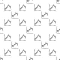 Cryptocurrency Trading Candlestick Chart Formation linear seamless pattern vector
