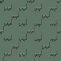 Crypto Candlestick Chart price action colored seamless pattern vector