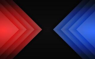 3D abstract background overlapping layers on space with colorful arrow decoration. Motion style concept modern graphic design element vector