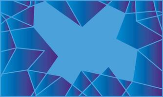 Abstract geometric gradient blue color background vector