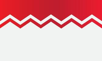 Red white zigzag pattern abstract background vector