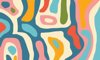 Summer background with liquid abstract shapes. Pastel colorful banner design vector