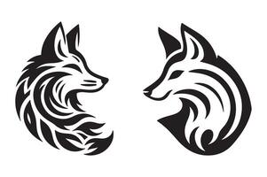 fox silhouette style illustration art isolated on transparent background vector