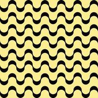 Black Curve seamless with yellow background vector
