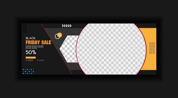 Modern social media cover and web banner template design vector