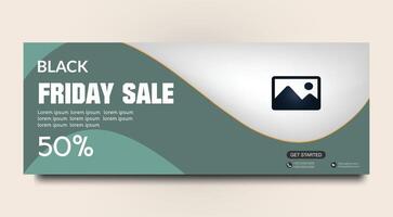 Modern social media cover and web banner template design vector