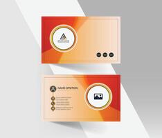 Modern red and white business card layout, Clean visiting card design vector