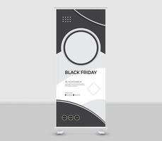 Roll banner template design vector