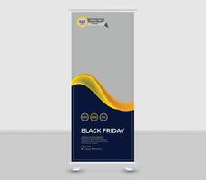 Roll banner template design vector