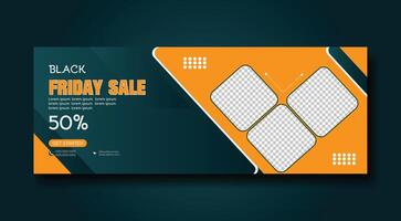 Modern social media cover and web banner template design vector