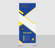 Roll banner template design vector