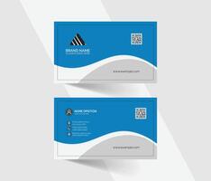 Modern red and white business card layout, Clean visiting card design vector