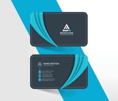 Abstract business card template design, professional modern visiting card design vector