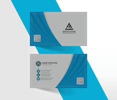 Abstract business card template design, professional modern visiting card design vector