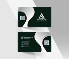 Abstract business card template design, professional modern visiting card design vector