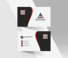 Abstract business card template design, professional modern visiting card design vector