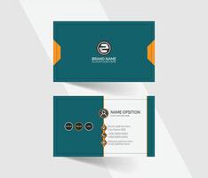 Abstract business card template design, professional modern visiting card design vector
