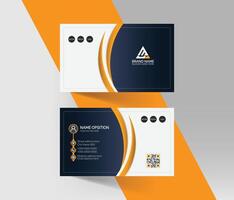 Abstract business card template design, professional modern visiting card design vector