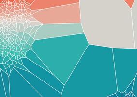Minimal voronoi covers design. Geometric glass clusters with gradient color. Cool trendy abstract backdrop for banne, poster, flyer etc. template vector