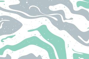 Abstract vintage poster of colorful wavy lines and shapes. Summer bright background. Groovy psychedelic curved waves. illustration vector