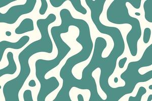Abstract vintage poster of colorful wavy lines and shapes. Summer bright background. Groovy psychedelic curved waves. illustration vector