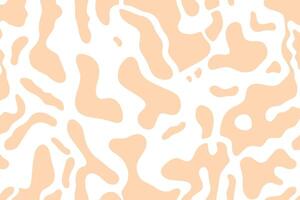 Abstract vintage poster of colorful wavy lines and shapes. Summer bright background. Groovy psychedelic curved waves. illustration vector