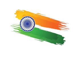 Indian Tricolor flag background for independence day. Website banner and greeting card design template. vector