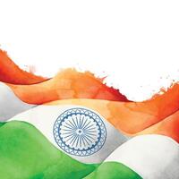 Indian Tricolor flag background for independence day. Website banner and greeting card design template. vector