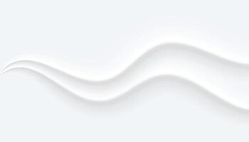 Wavy White Gray Abstract Background vector