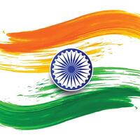 Indian Tricolor flag background for independence day. Website banner and greeting card design template. vector