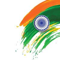 Indian Tricolor flag background for independence day. Website banner and greeting card design template. vector
