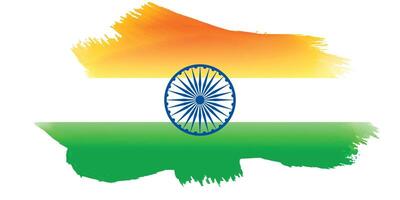 Indian Tricolor flag background for independence day. Website banner and greeting card design template. vector