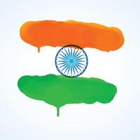 Indian Tricolor flag background for independence day. Website banner and greeting card design template. vector