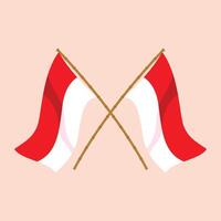 Dirgahayu Indonesia Element Character Illustration vector
