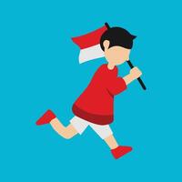 Dirgahayu Indonesia Character Design vector
