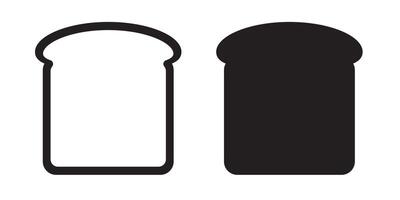Bread slices icon. vector