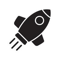 Rocket icon. Simple rocket sign. Rocket launched icon. vector